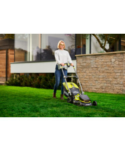 Tagliaerba a batteria ryobi "ry18lmx40a-0" taglio 40 cm 18v, solo corpo macchina